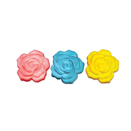 Vintage Rose Cake Decorations Assorted Colors - 6 Count