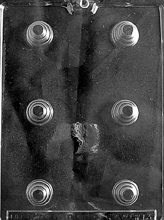 Bite-Sized POUR 3-TIER CAKE chocolate mold; mini cake design.