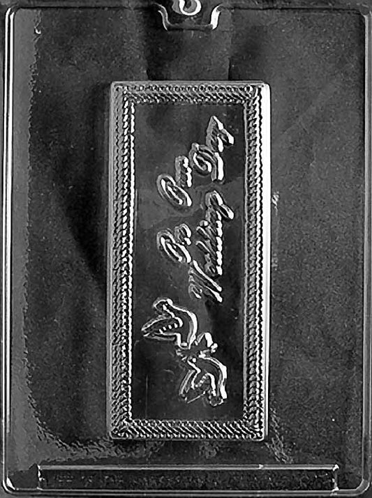 ON OUR WEDDING CARD chocolate mold; wedding plaque.