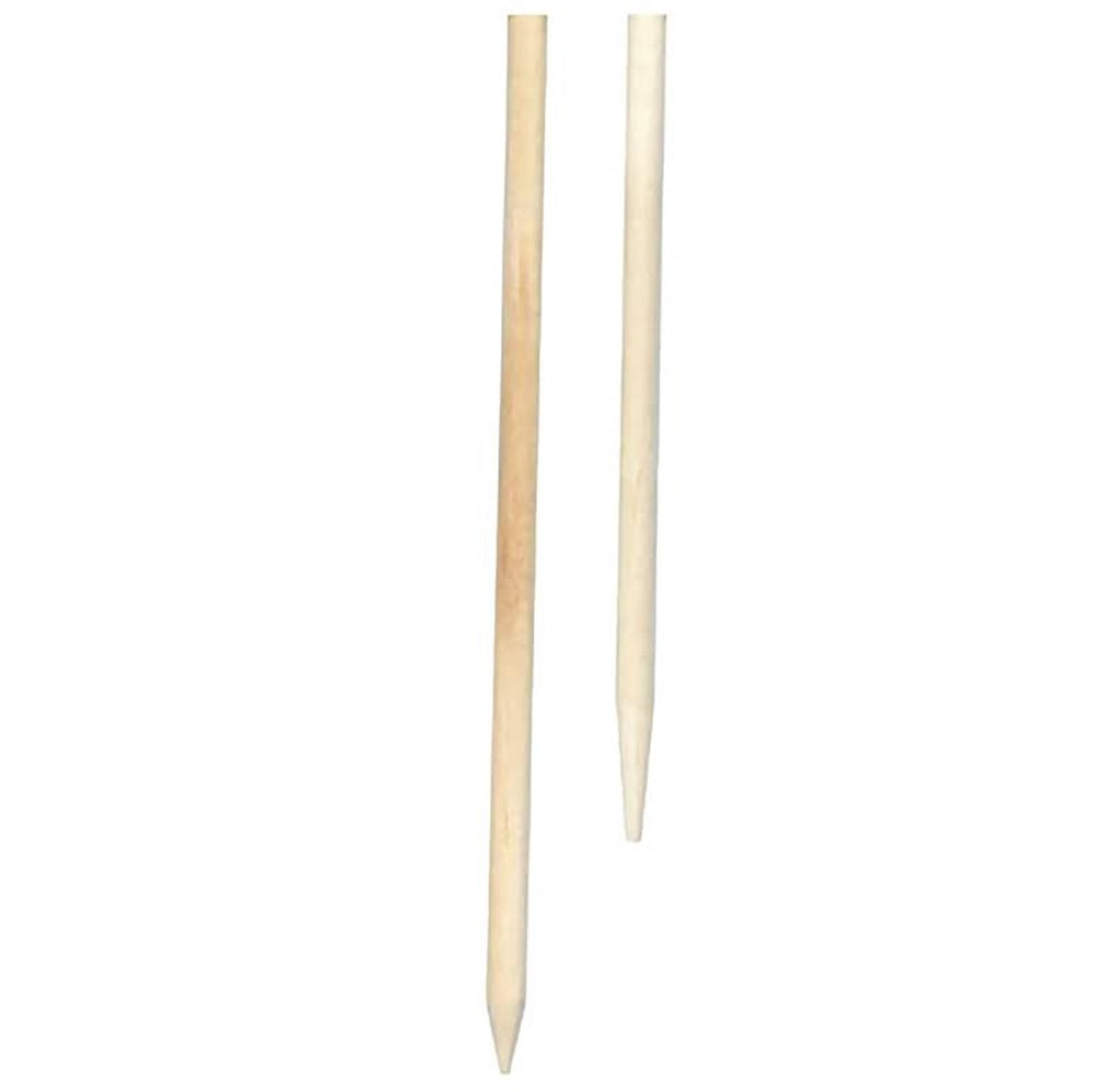 Two wooden sticks for making caramel apples. 
