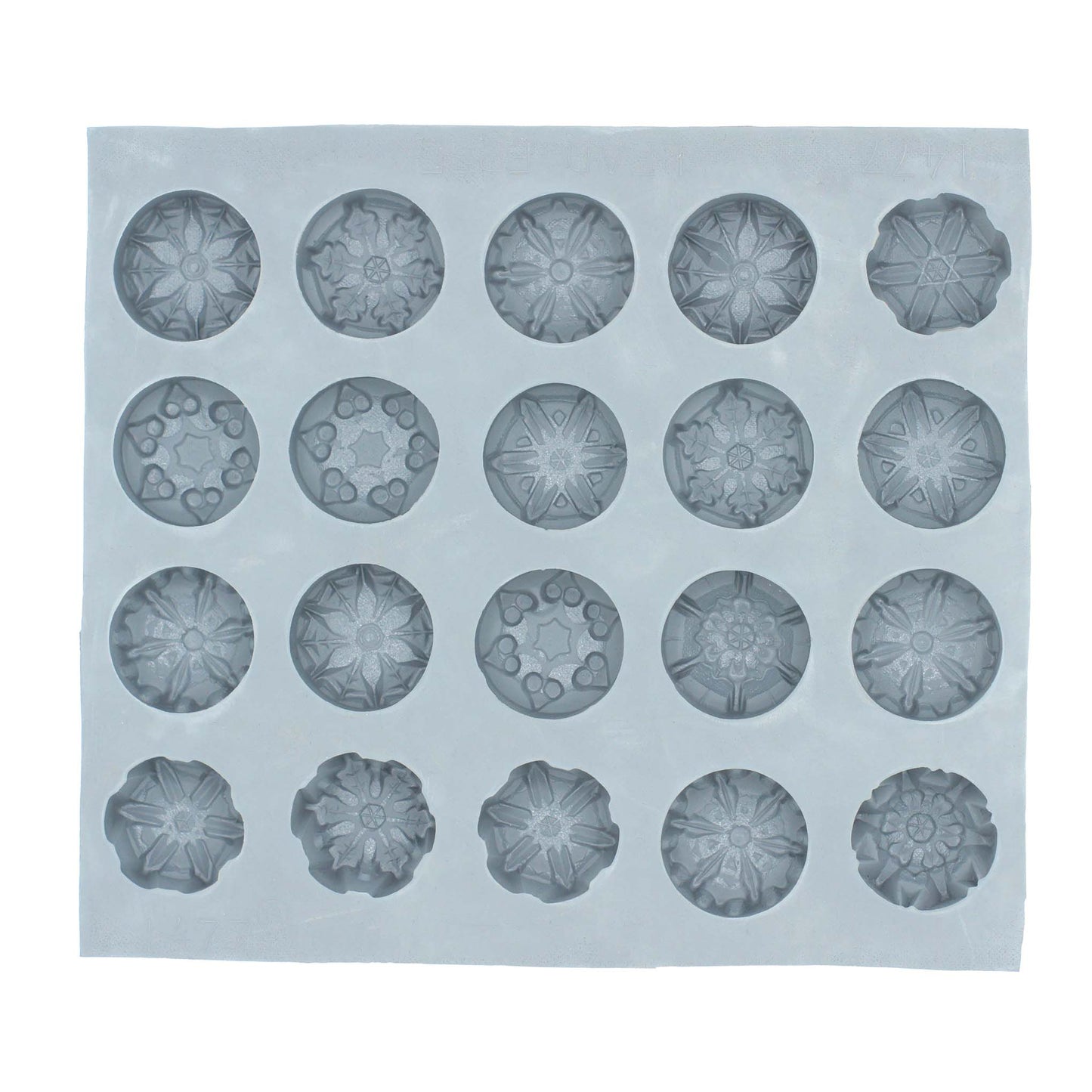 Snowflakes Rubber Mint Mold - Assorted Designs