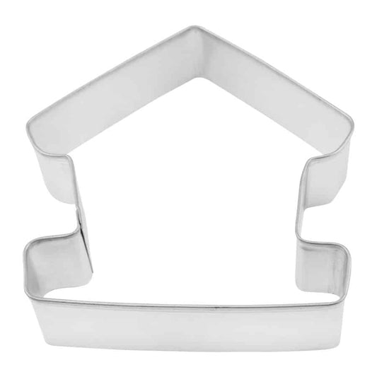 Birdhouse-shaped cookie cutter, designed for bird-themed and nature-inspired baking.