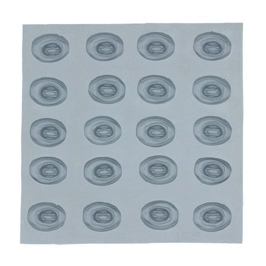 Full cowboy hat rubber mint mold with multiple cavities for making themed cream cheese mints or chocolates