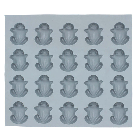 Full frog rubber mint mold sheet with multiple detailed cavities for making animal-themed mints or chocolates