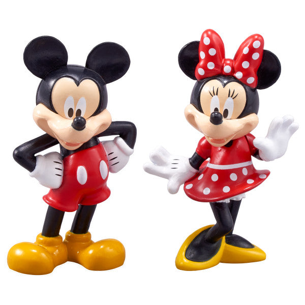 Mickey Mouse and Minnie Mouse Cake Topper Set