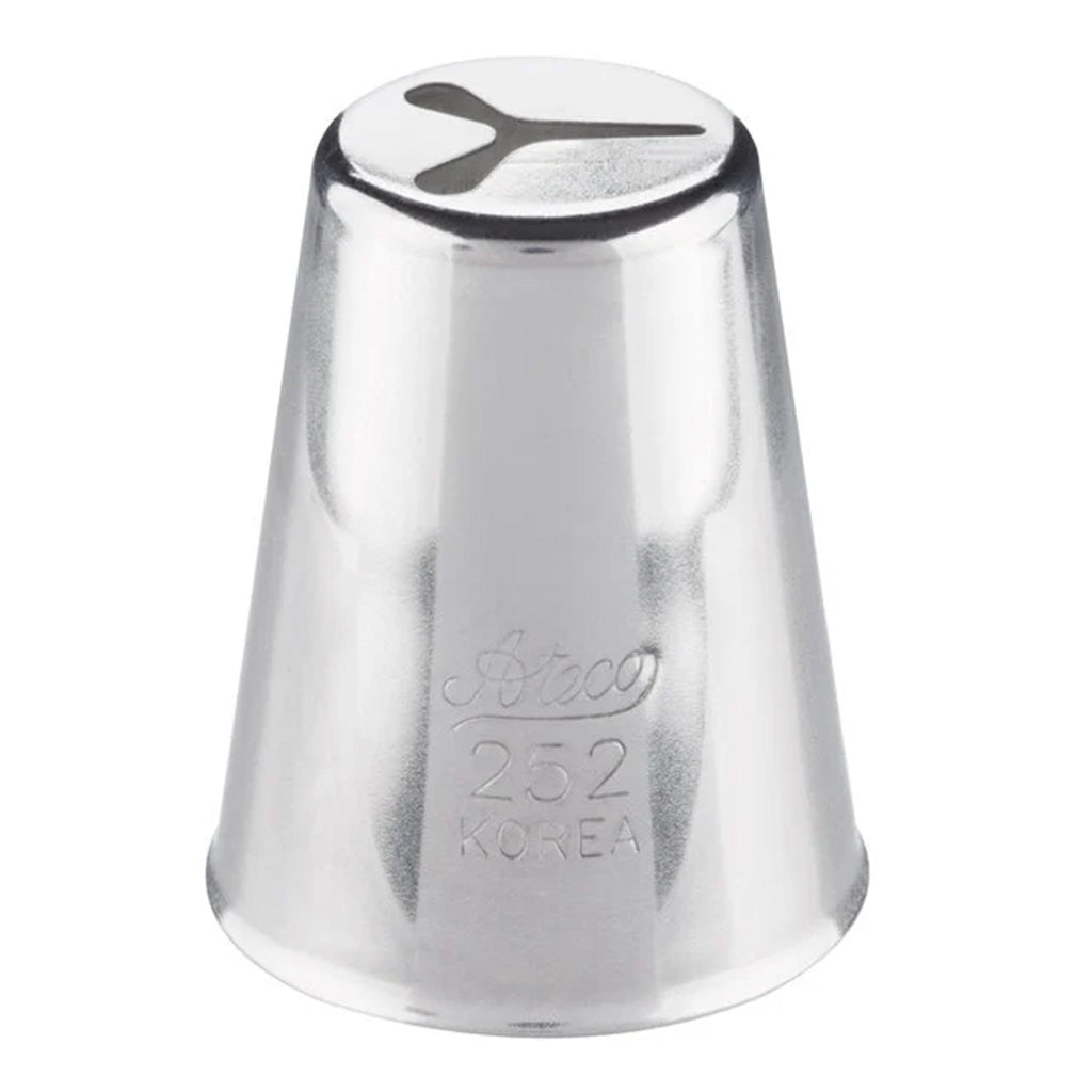 252 heart piping tip, metal cake decorating nozzle for hearts, shells, ropes, and holiday designs