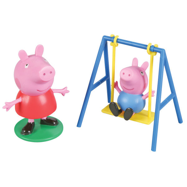 Peppa Pig Cake Topper Swing Cake Topper Set