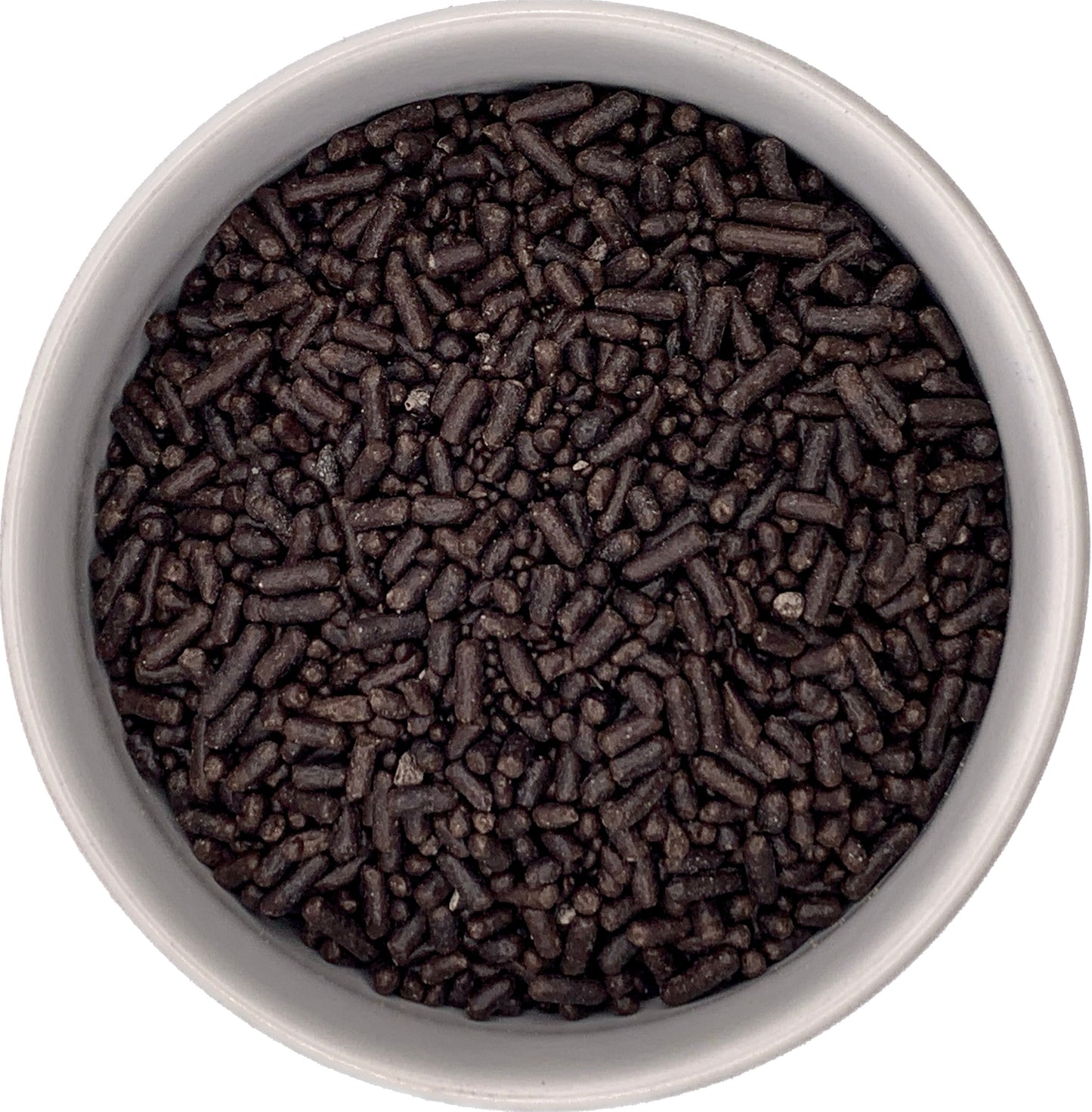 Chocolate Jimmies Sprinkles in a Bowl