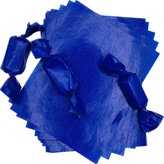 Blue Caramel Candy Wrapper with Several Piece of Candy
