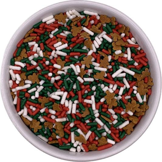 Gingerbread Jimmie Blend with Red and White Sprinkles