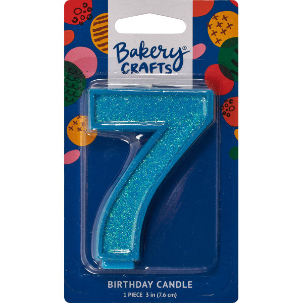 Super Glitter Candle Number 7