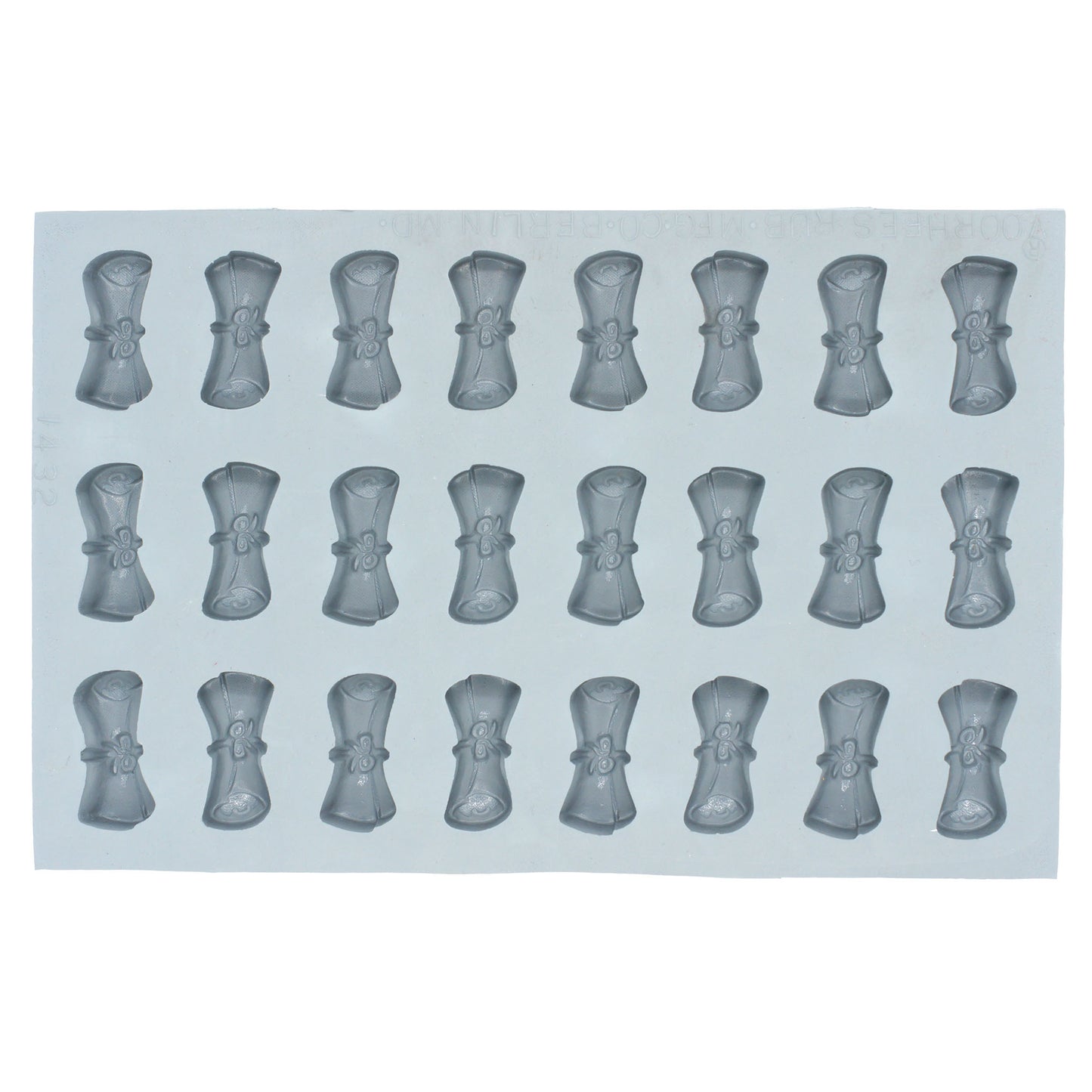 Large Diploma Rubber Mint Mold