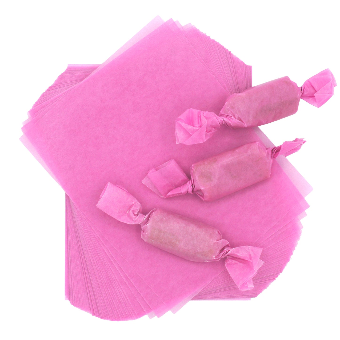 Wax Caramel/Taffy Wrappers - Light Pink 4 x 5