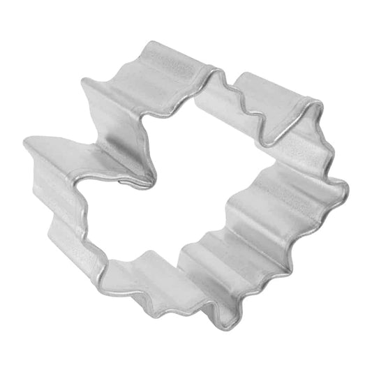 Side view of the Mini Canada Maple Leaf Cookie Cutter, showing its sturdy construction.