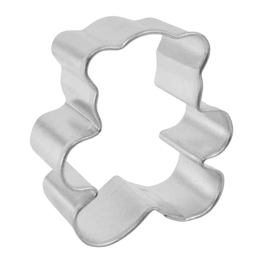 Side view of the Mini Teddy Bear Cookie Cutter, showcasing its compact size and sturdy design.
