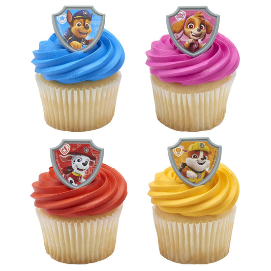 Paw Patrol Ruff Ruff Rescue Cupcake Topper Rings - 144 Pack
