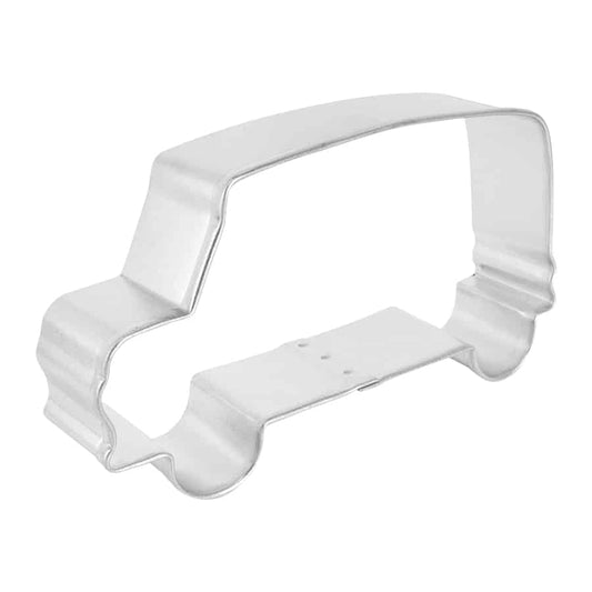 Side view of the School Bus Cookie Cutter, showcasing its sturdy design and depth for easy cutting.