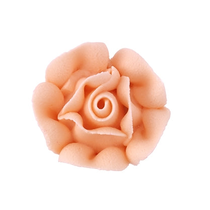 Small Rose Royal Icing Cake Decorations 3/4"- 6 Pack