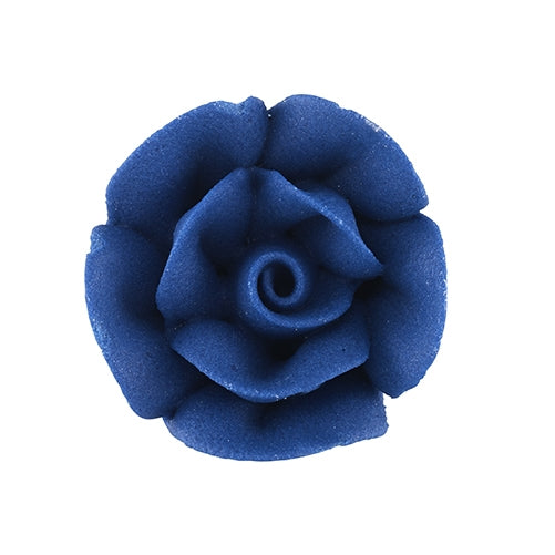 Small Rose Royal Icing Cake Decorations 3/4"- 6 Pack