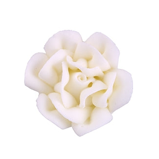 Small Rose Royal Icing Cake Decorations 3/4"- 6 Pack