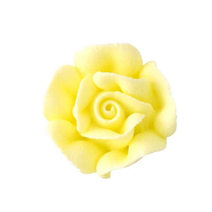 Small Rose Royal Icing Cake Decorations 3/4"- 6 Pack