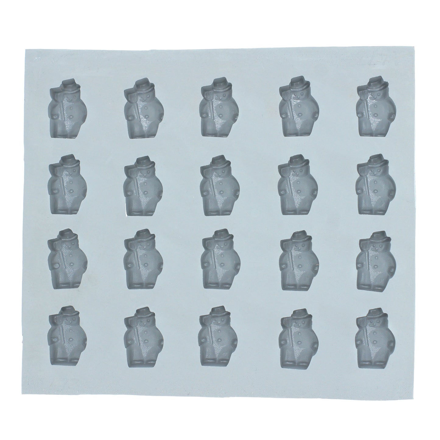 Small Snowman Rubber Mint Mold