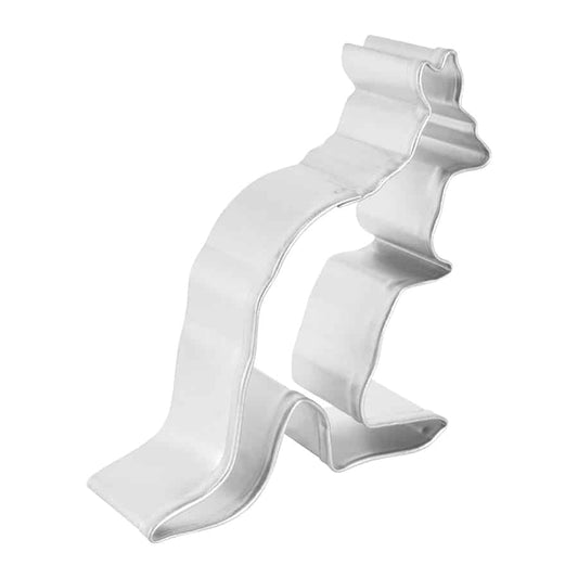 Side view of the kangaroo cookie cutter, highlighting its sturdy structure and intricate shape.