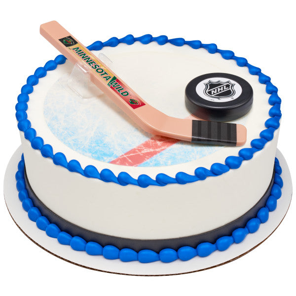 NHL Minnesota Wild Slap Shot Hockey Cake Topper