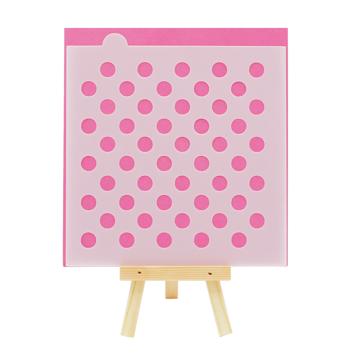 3/8" Circle Dots Cookie Stencil - Alternating Pattern