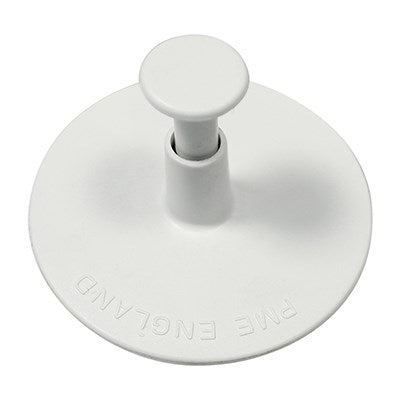 Underside of plunger cutter with easy-press handle