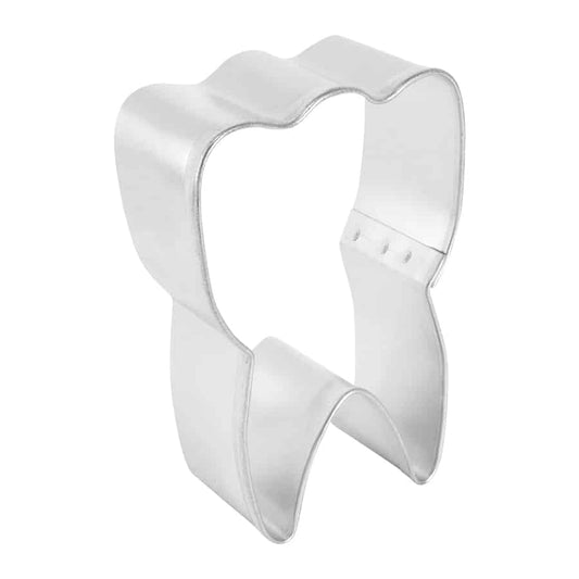 Side view of a sturdy tooth cookie cutter.