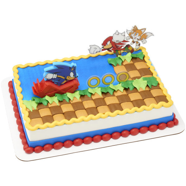 Sonic the Hedgehog Cake Topper Decoset