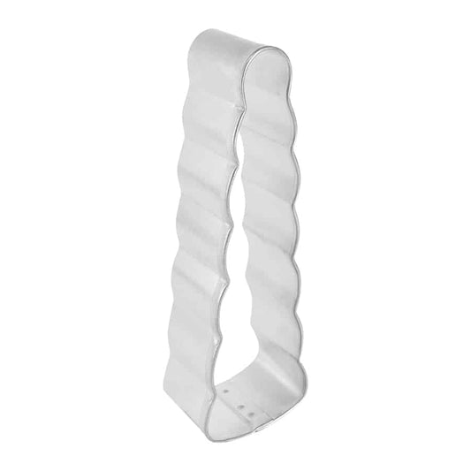 Side view of the Unicorn Horn Cookie Cutter, showcasing its sturdy design and smooth curves.