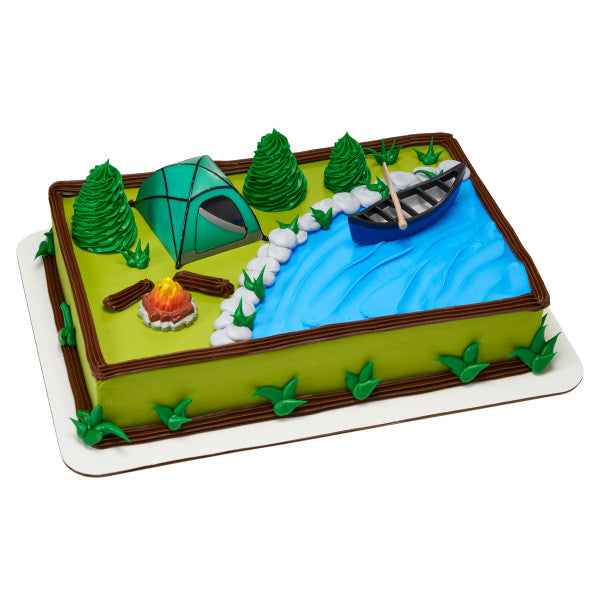 Campfire, Camping, & Canoe Cake Topper Set