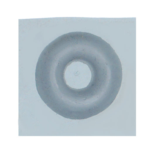 Close-up of a single cavity from the Ring Rubber Mint Mold, showing a classic circular shape with a central hole—ideal for mints, fondant, or chocolate.