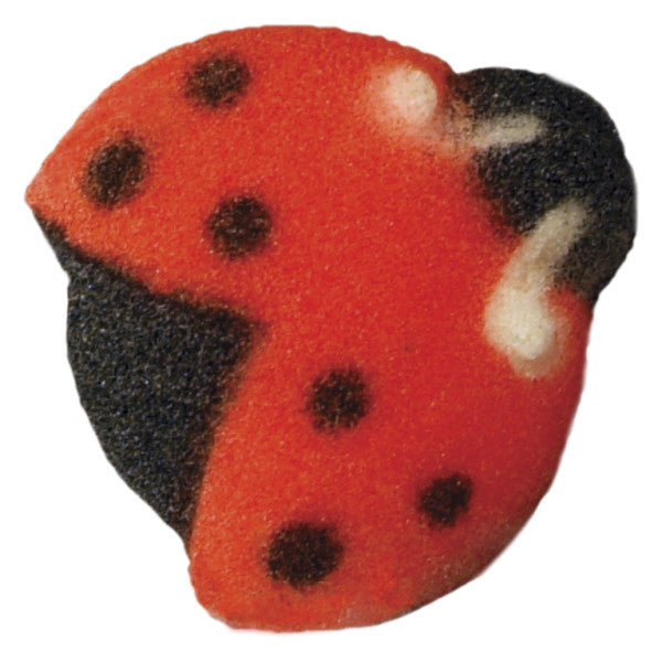 Ladybug Pressed Sugar Cake Decorations - 6 Pack