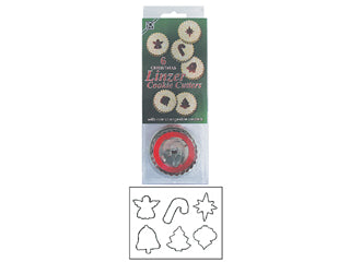 Christmas Cookie Cutter Linzer Set  6 pc