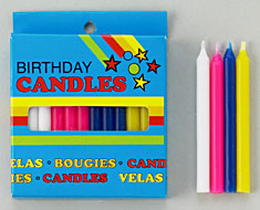 Candles Multi Colored 24/pkg