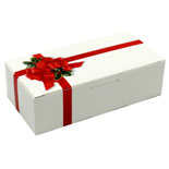 Ribbon & Holly 1 lb Candy Box 1 pc