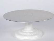 Ateco Revolving Cake Stand with Cast Iron Base and Aluminum
