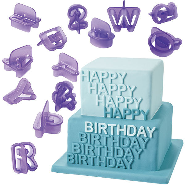Wilton Letter and Number Fondant Cutters Set, 40-Piece