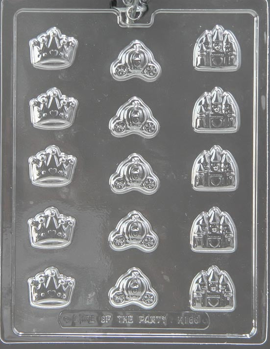 Crowns, Coach, Castle Chocolate Mold