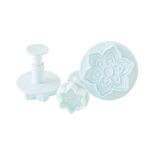 Summer Flowers Plunger Cutter 3pc Set