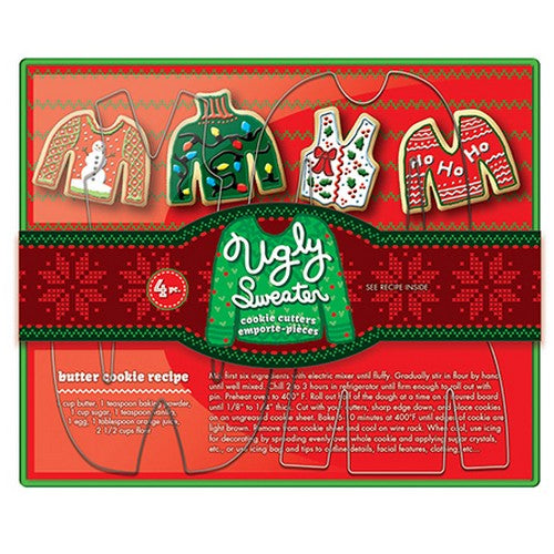 Ugly sweater 2025 cookie cutter set