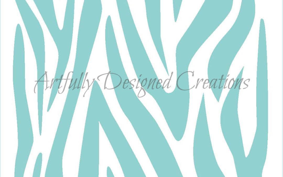Zebra Background Stencil
