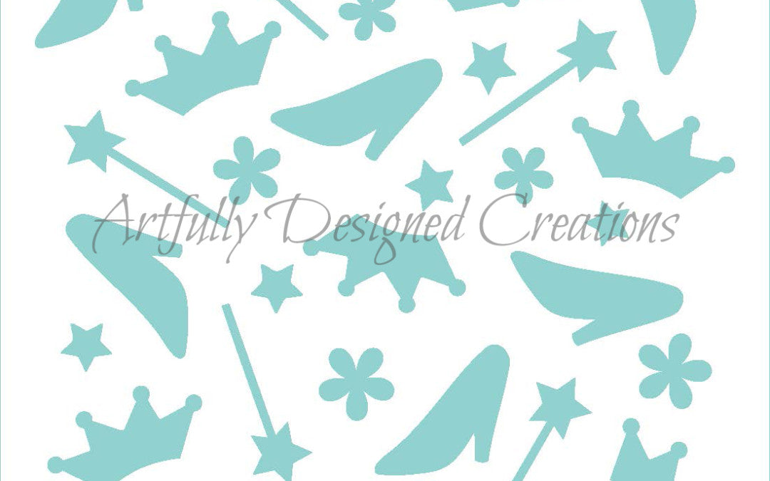Princess Background Stencil
