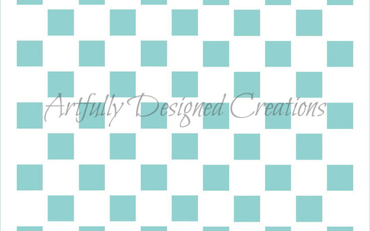 Checkered Background Stencil