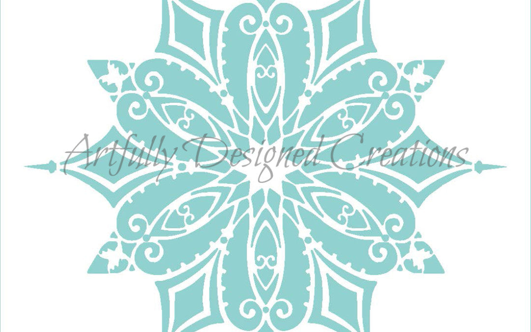 Intricate Snowflake Stencil