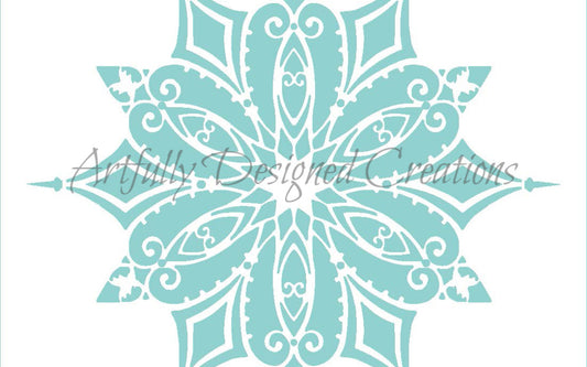 Intricate Snowflake Stencil
