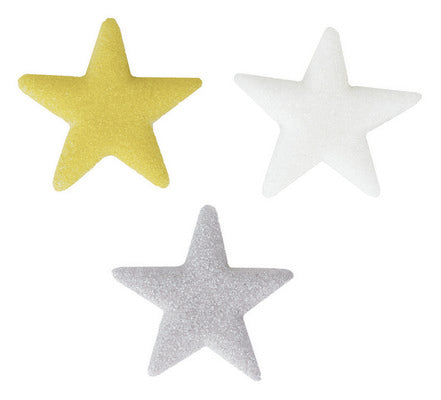 Shimmer Sugar Stars 12/pkg